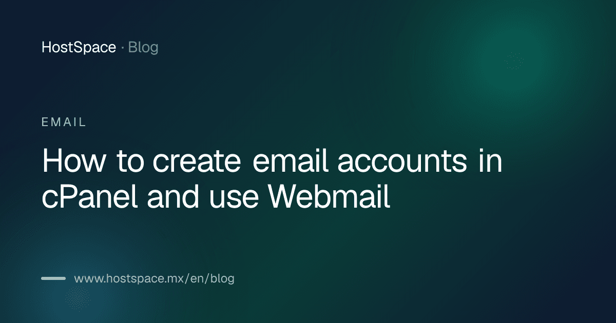 Article cover: How to create email accounts in cPanel and use Webmail