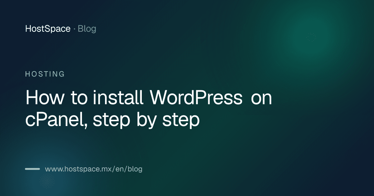 Article cover: How to install WordPress on cPanel, step by step