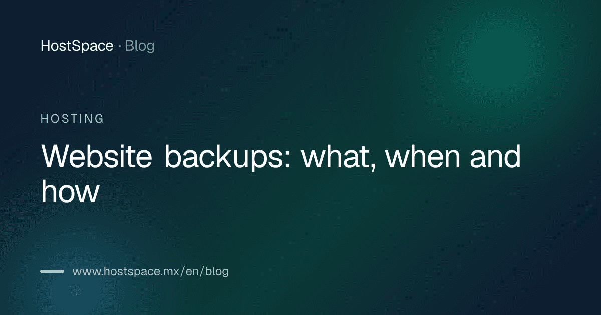 Article cover: Website backups: what, when and how